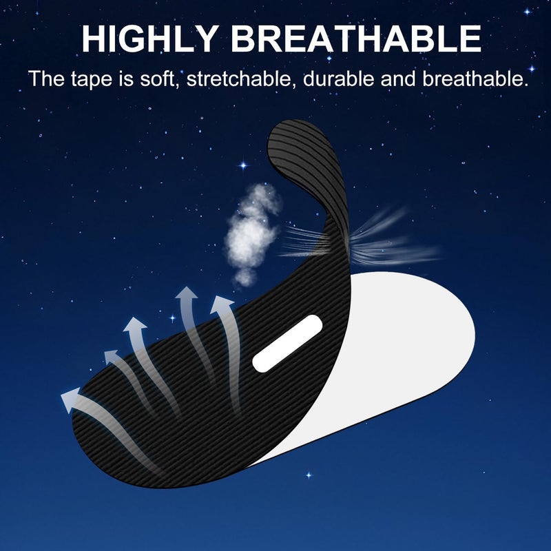 KITSSENTIAL ® 30 Pcs Mouth Tape for Sleeping, Breath Fix Mouth Tape with Holes, Mouth Strips for Sleeping Adults, Comfortable Sleeping Mouth Tape for Nasal Breathing Improvement Snoring Reduction (Mouth Tape) - Image 3