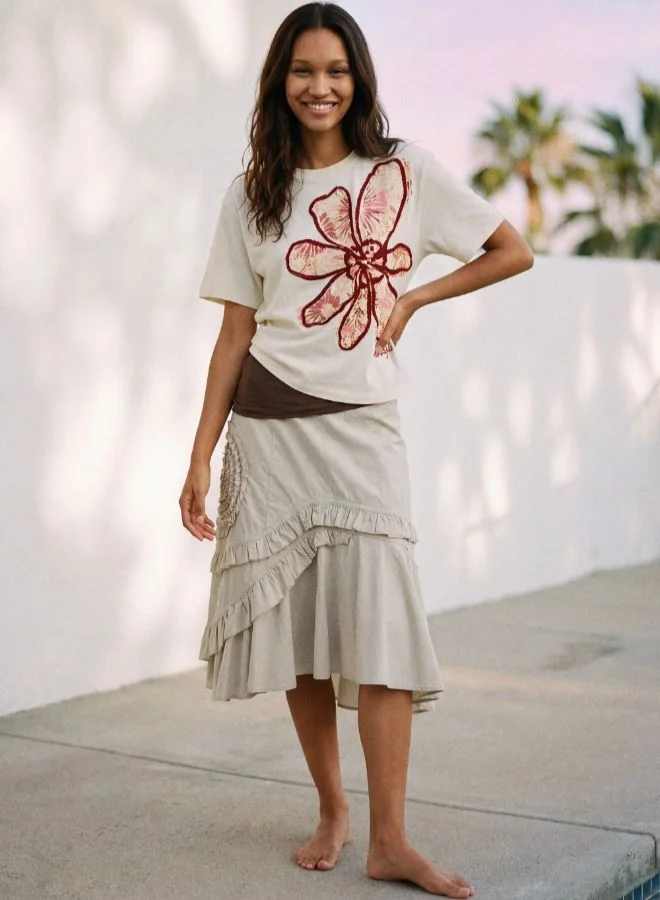 DESIGUAL Flower T-Shirt