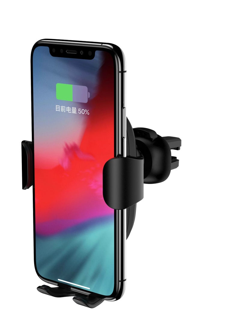 ديفيا 【حامل تلفون سياره】قاعدة مكيف سيارة مع شاحن وايرلس بقوة 10 وات– تثبيت آمن وشحن سريع يمكنك تعديل طول الحامل ليتناسب مع حجم هاتفك【  ستاند سياره جوال 】 - Image 4
