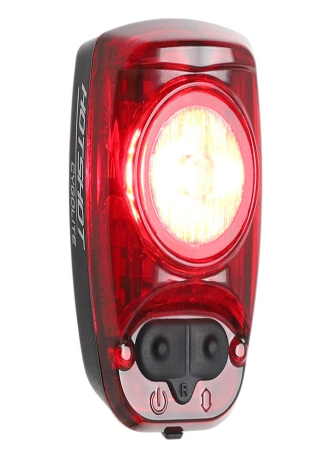 Cygolite مصباح خلفي للدراجة Cygolite Hotshot 120 لومن - 7 أوضاع ليلية ونهارية - سرعات وميض قابلة للتعديل من قبل المستخدم - تصميم مدمج - مقاوم للماء IP64 - قابل للشحن عبر USB-C - رائع للطرق المزدحمة - Image 1