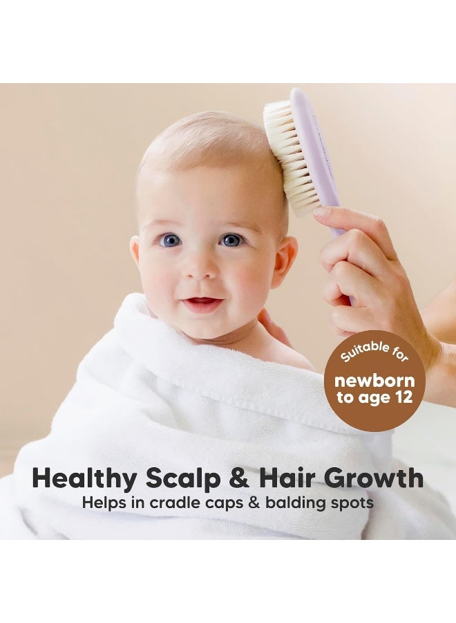 KeaBabies Baby Hair Brush and Comb Set for Newborn - Image 3