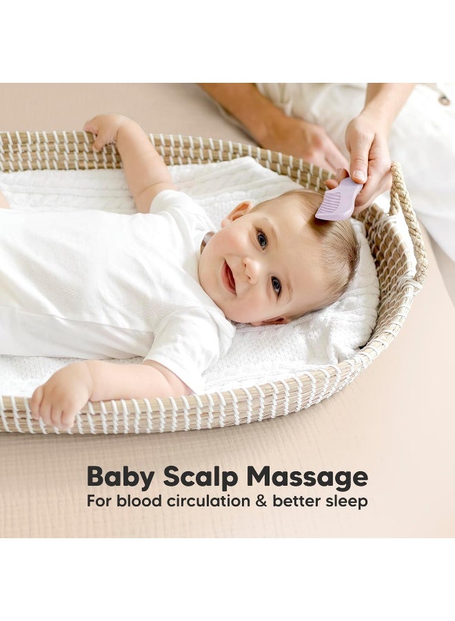 KeaBabies Baby Hair Brush and Comb Set for Newborn - Image 5