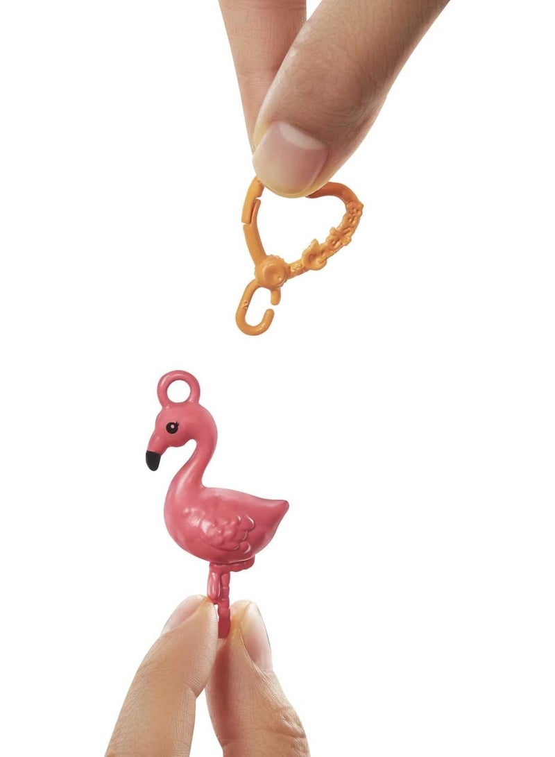 Barbie Club Chelsea Dress-Up Doll, 6-inch Brunette in Flamingo Costume, with Pet Kitten and Accessories, Gift for 3 to 7 Year Olds - Image 2