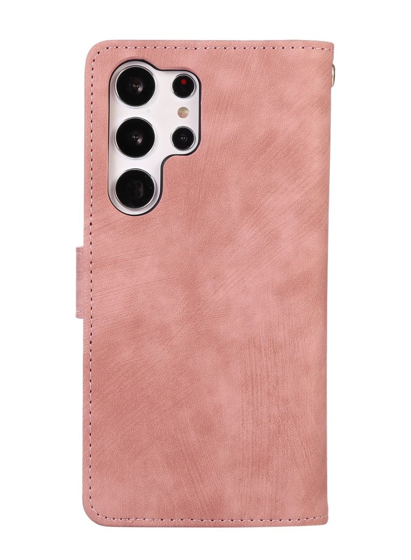 Suteni Flip Cover Card Slots Leather Phone Case for Samsung - Image 2