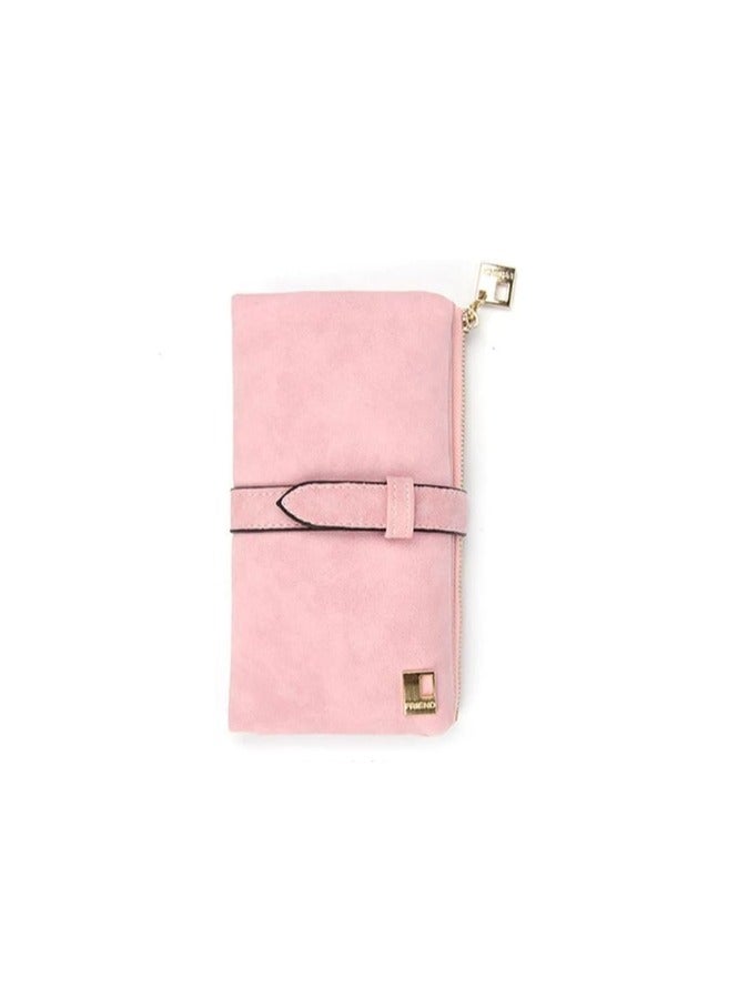 " Women's wallet with large capacity, with one zipper, elegant design, excellent quality - imported"  - Image 2