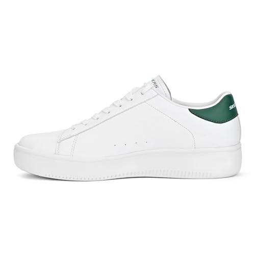 Skechers Mens Sport Court 92 White Green Casual Sneakers - Image 4