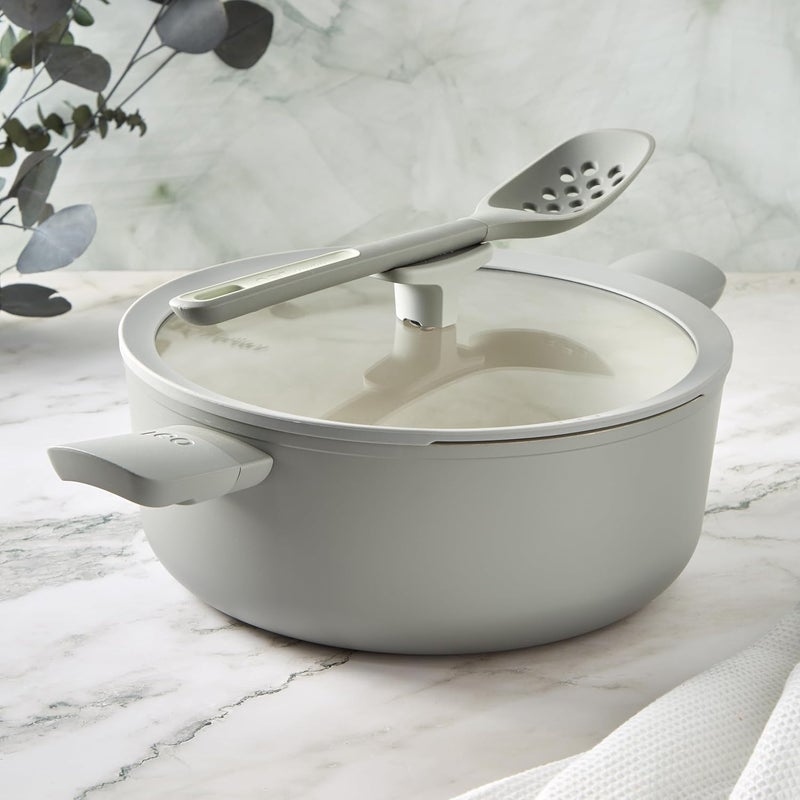 BergHOFF Balance Non-stick Ceramic Stockpot 11", 6.5qt with Multifunctional Glass Lid - Image 2