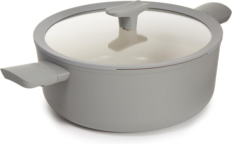 BergHOFF Balance Non-stick Ceramic Stockpot 11", 6.5qt with Multifunctional Glass Lid - Image 1