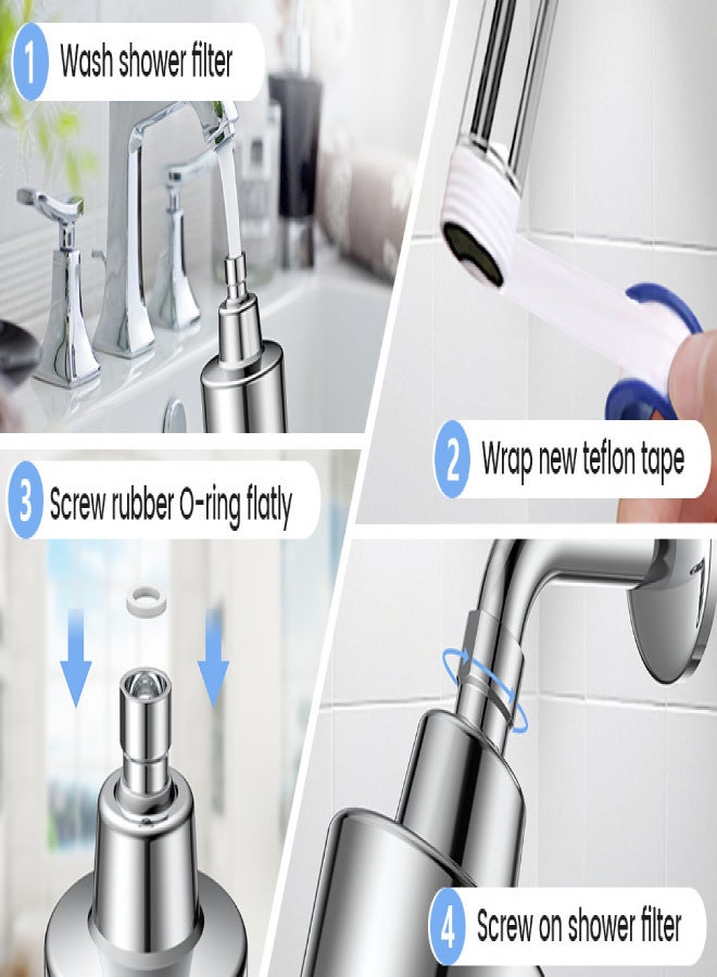 Water purifier multi-layer filter household tap water bath shower integrated shower filter - Image 5