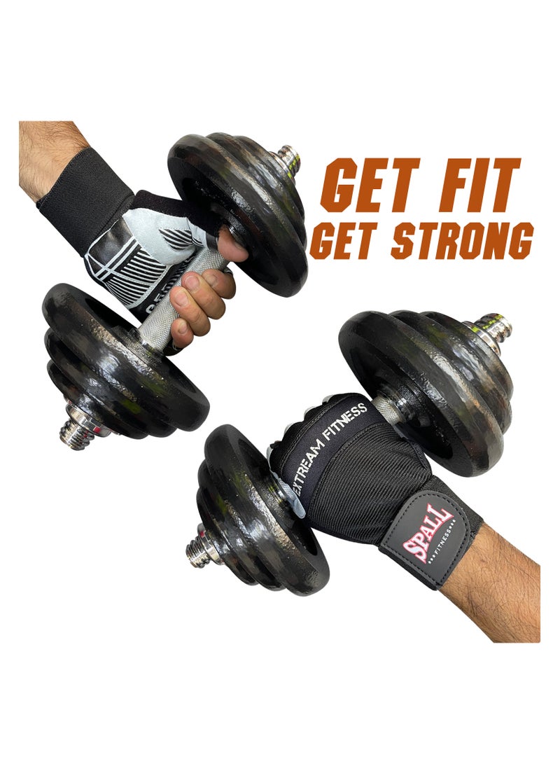 Spall Weight Lifting Gloves Workout Gloves With Wrist Wrap Support Gym Gloves Ventilated Back weightlifting Gloves With Palm Protection For Lifting Training Fitness And Exercise - Image 3