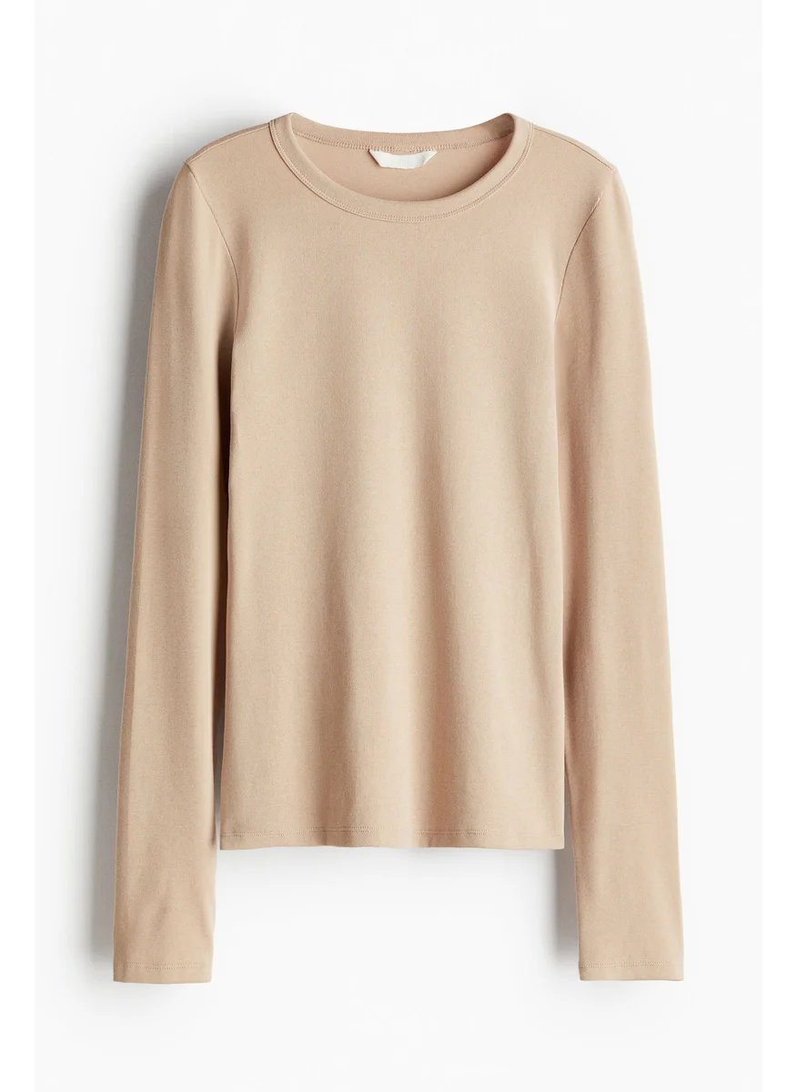 H&M Long-Sleeved Jersey Top