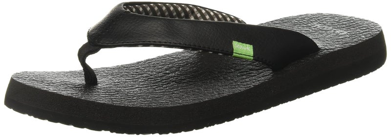 Sanuk Yoga Mat - Cushioned Sandals - Women's Ebony - 9 - Image 1