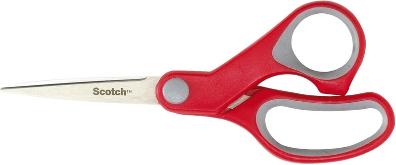 Scotch Multipurpose Scissors 6 in (15 cm) with Stainless Steel Blades and Ergonomic Comfort Grip - Image 1