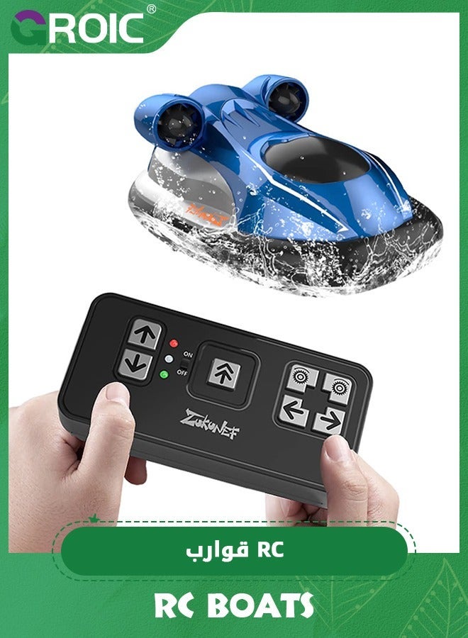 GROIC RC Boat,Remote Control Boat for Pools and Lakes,2.4ghz Boats Kids,2.4Ghz Remote Racing Boats,Toy Water ,Lake Pool Toys - Image 1