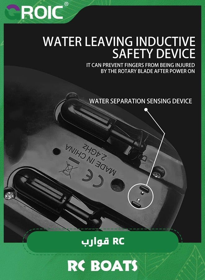 GROIC RC Boat,Remote Control Boat for Pools and Lakes,2.4ghz Boats Kids,2.4Ghz Remote Racing Boats,Toy Water ,Lake Pool Toys - Image 4