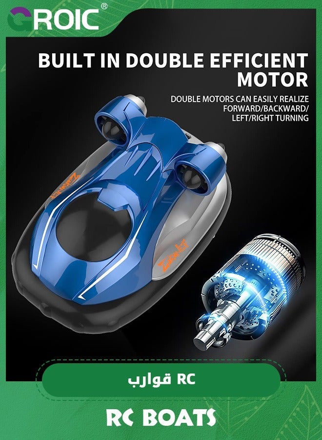 GROIC RC Boat,Remote Control Boat for Pools and Lakes,2.4ghz Boats Kids,2.4Ghz Remote Racing Boats,Toy Water ,Lake Pool Toys - Image 3