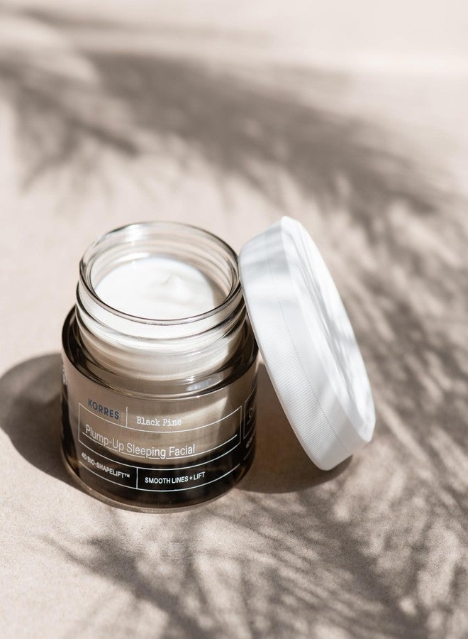 KORRES Black Pine 4D Bio-ShapeLift Plumping Night Cream, Firming Face Moisturizer for Women & Men, Overnight Hydration Cream for Smoother-Looking Skin, Vegan Skincare, Dermatologist-Tested, 1.35 Fl Oz - Image 5