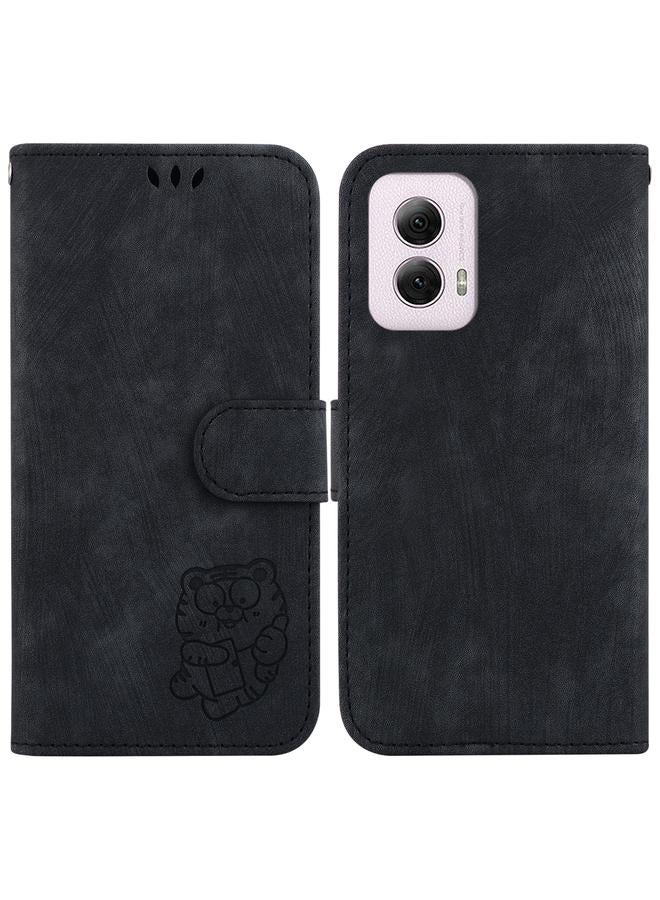 اس-توب جراب لهاتف Motorola Moto G Power 5G 2024 جراب هاتف جلدي منقوش عليه نمر صغير - Image 1