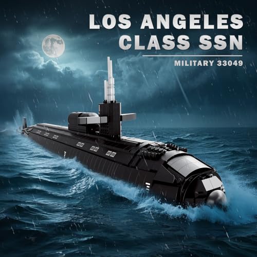 Reobrix Nuclear Submarine Building Sets for Adults 1125 Military Los Angeles Class SSN Submarine Model 33049 Striking Display Piece Home Decor Collectible Submarine Toy Gifts for 14 2750 PCS - Image 5