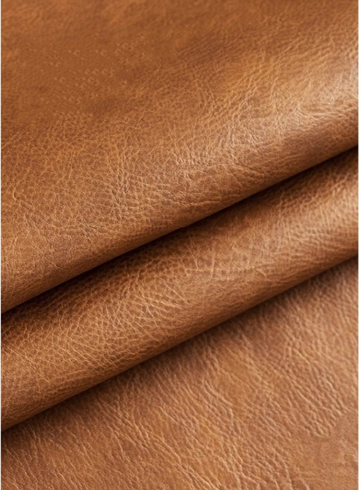 600×300×2mm Solid Color Leather Simple Style Desk Pad Protector Non-slip Pu Leather Desk Blotter Laptop Desk Pad Waterproof Desk Writing Pad for Office and Home Applicable Game Office Learning Light Brown  - Image 2
