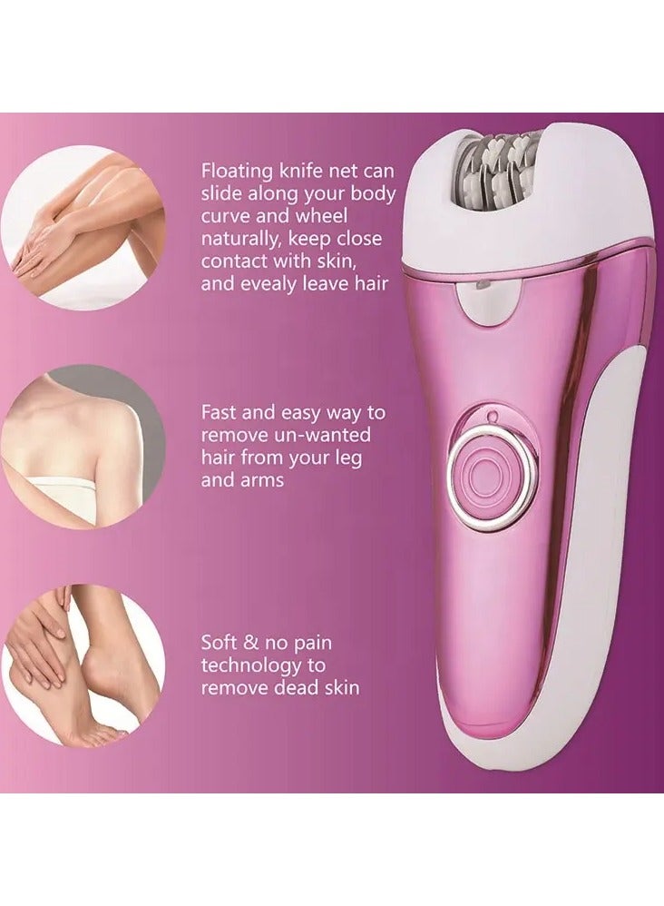 MoeHair 7 in 1 hair removal epilator electric , a powerful device for gentle and painless hair removal for women, For home use, easy to operate and quick, gentle on the skin. Model MO-9049 , Contain s 3 accessories. - Image 2