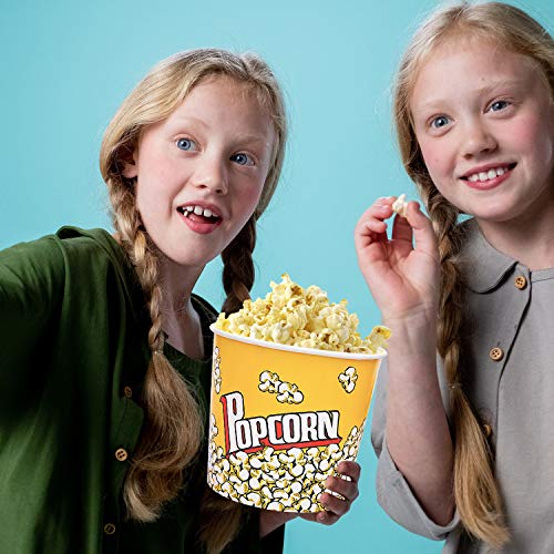 Coobbar Popcorn Containers Cardboard Popcorn Bucket 85oz,Popcorn Boxes Popcorn Buckets Popcorn Cups,Reusable Popcorn Bucket Tub Popcorn Cups for Movie Theater,Party,Movie Night,Leak-Proof and Food-Grade （10 Pack） - Image 4