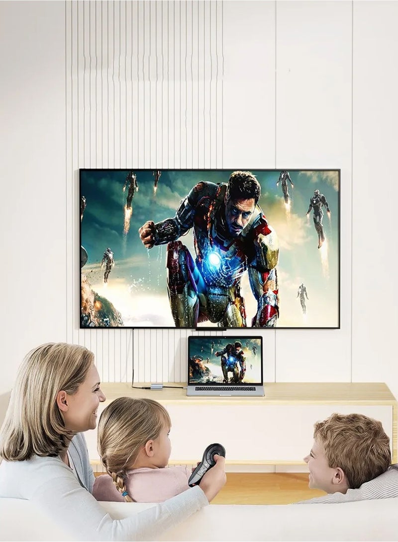 Chappeline HD01 Type-C Adapter 5 in 1 Audio+USB+PD - Silver - Image 2