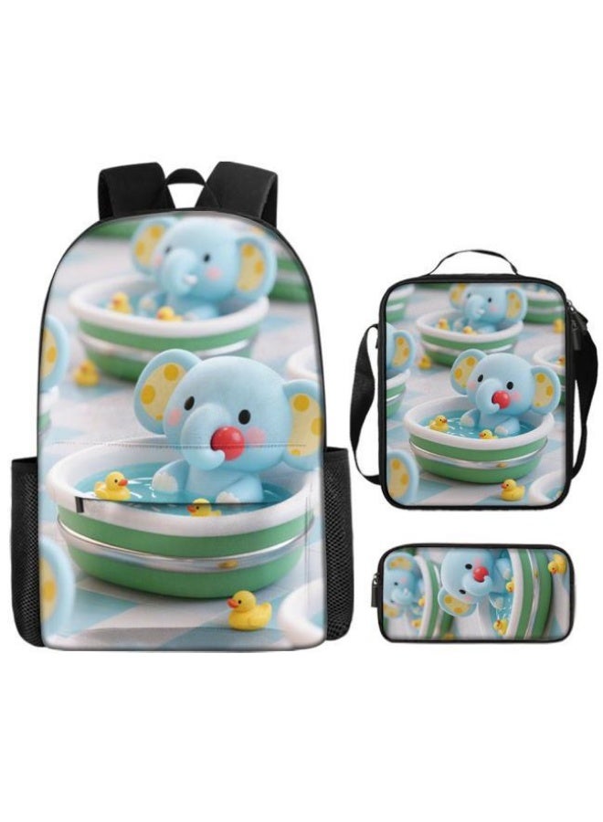Bright Li Fire Cute cartoon bag set | shoulder + handbag + stationery bag | school season/holiday gift hot recommendation  - Image 2