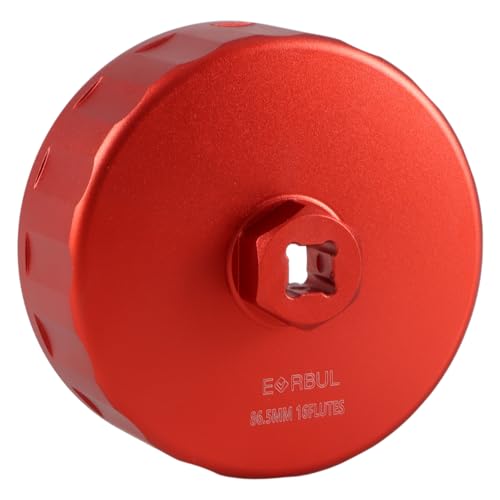 EVRBUL CNC 865mm 16 Flutes Oil Filter Wrench Removal Tool to Change Oil Compatible with BMW Volvo with 86mm Filter Housing - Image 1