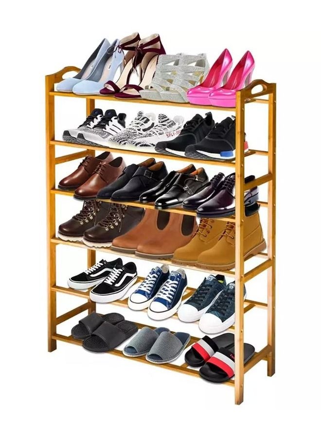 Cady One 6 shelves wooden shoe rack  - Image 2