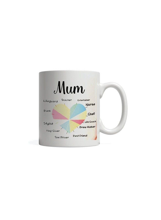 Giftmate Mum Printed Ceramic Tea and Coffee Mug 320ml - Image 1