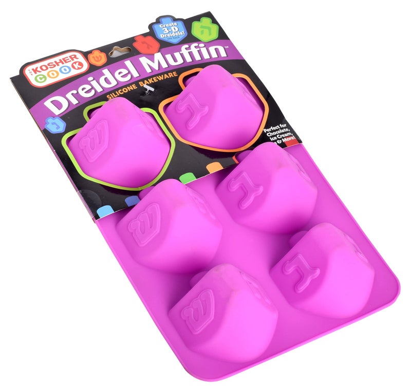 The Kosher Cook Dreidel Shaped Silicone Molds for Baking, Freezing, Candy, Ice Cubes, Chocolate and More, Oven and Freezer Safe, Small Silicone Molds for Chanukah - Image 3