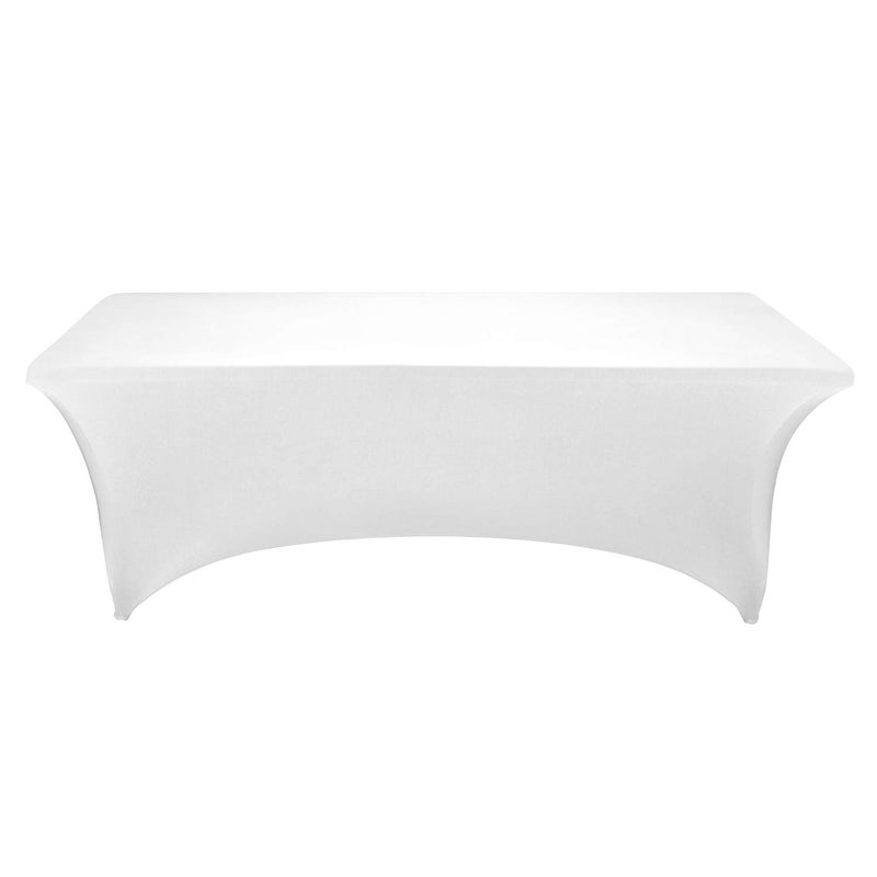 LZY Spandex Fitted Stretch Table Cover for 6 ft or 4ft or 8ft Folding Table  Rectangular Cocktail Tablecloth  Perfect for Party or Banquet - Image 2