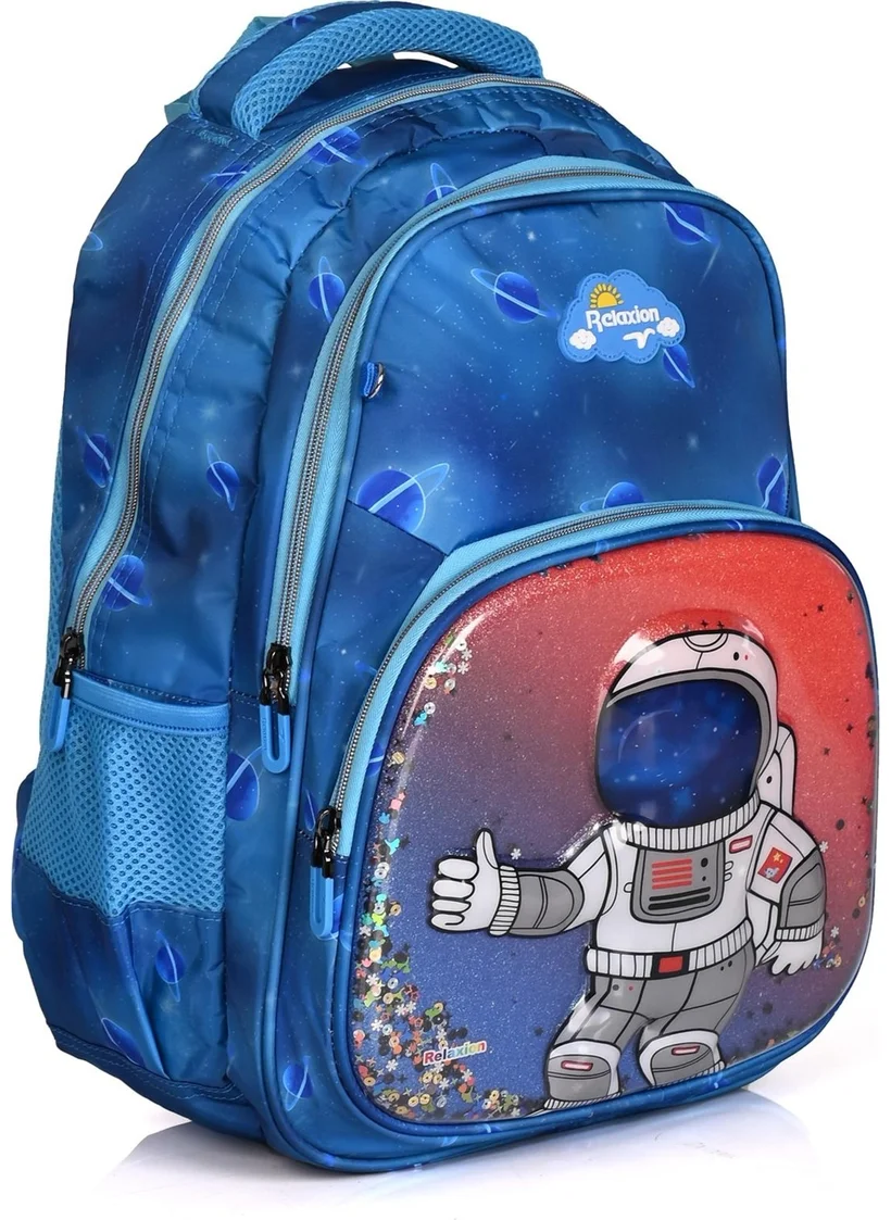 ريلاكسن Wander Embossed Astronaut School Backpack Set of 3