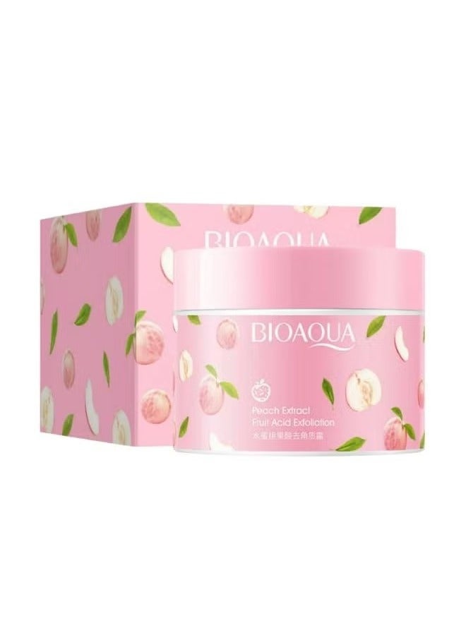 BIOAQUA Peach Scrub 140g - Image 2