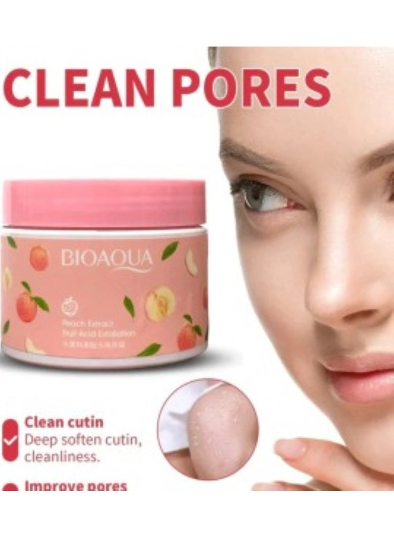BIOAQUA Peach Scrub 140g - Image 4