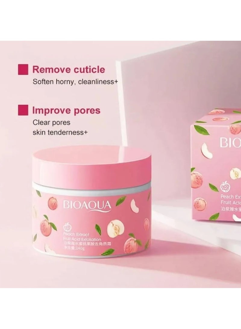 BIOAQUA Peach Scrub 140g - Image 3