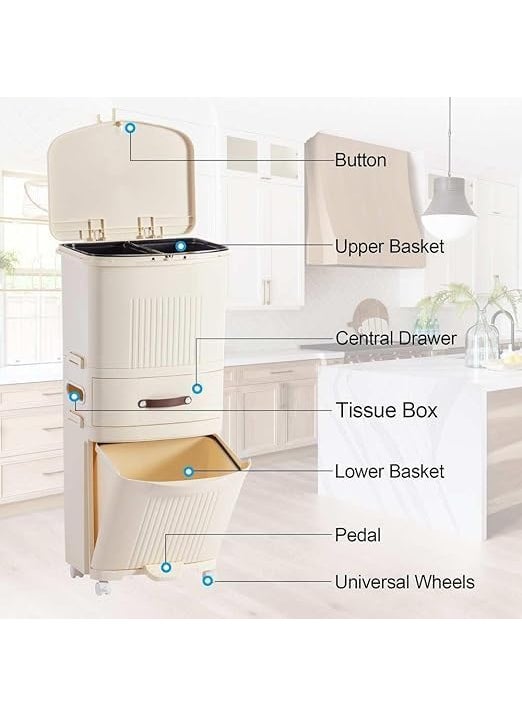 BLURISM BLURISM Explore a Wide Range of Trash Cans From Smart MotionSensor and PedalOperated Models to EcoFriendly Collapsible Large Capacity and OdorControl Bins for Homes Offices and Outdoors  - Image 3