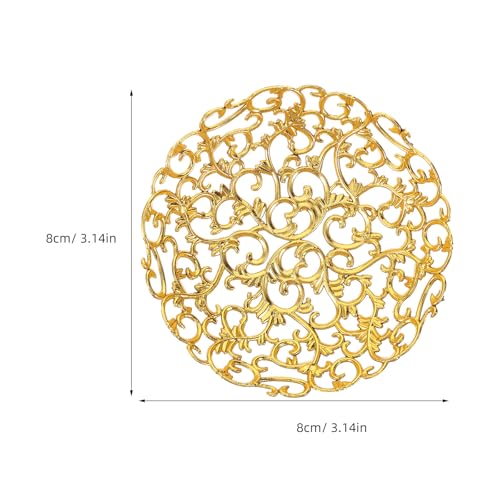 VOSAREA 12pcs Ramadan Serving Trays Eid Mubarak Trays Islam Muslim Platters Table Decoration Eid Al- Iftar Party Pastry Dessert Cookie Display Holder (3.14X3.14X0.59 Inch) - Image 2