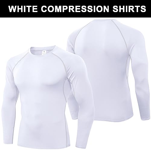 SPVISE Football Compression Shirt Long Sleeve for Men Cool Dry Sports Baselayer T-Shirts Tops, Mens Athletic Workout Shirts - Image 3