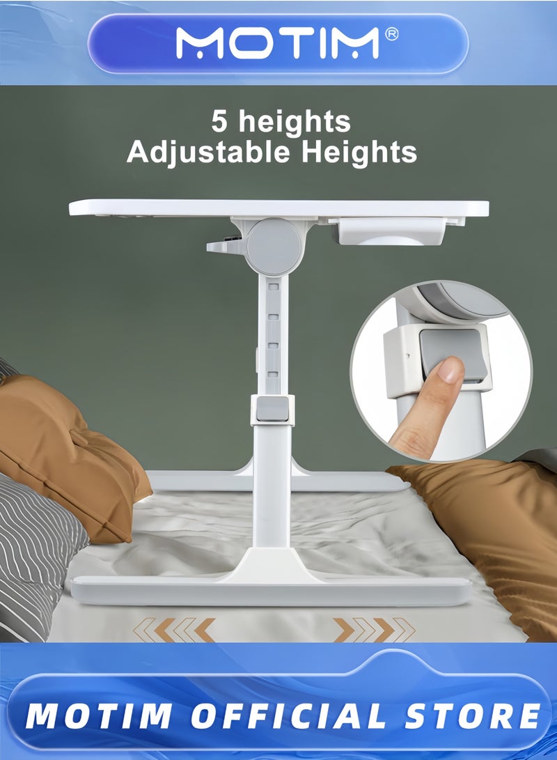 Motim Adjustable Laptop Stand for Bed with USB Charge Port Foldable Portable Laptop Table for Couch Sofa Floor Desk for Adults Kids - Image 3