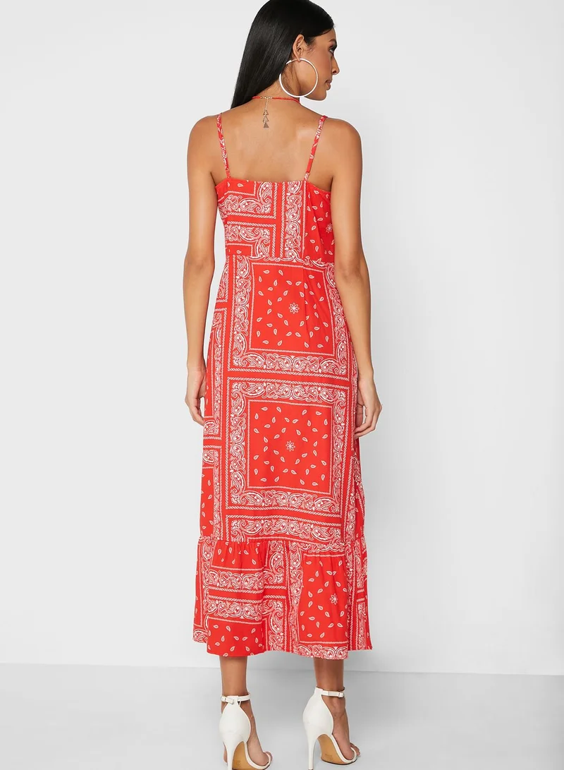 Never fully Dressed Cami Printed Dress