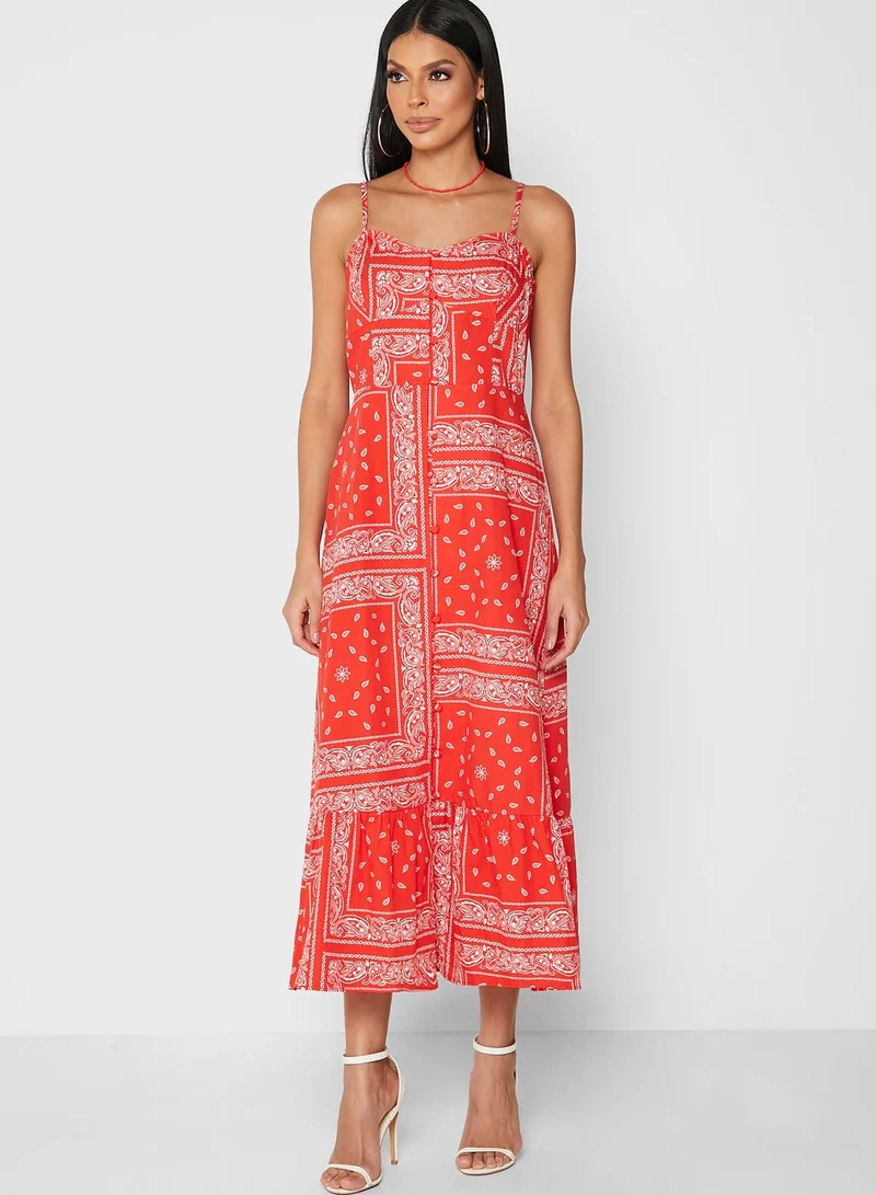 Never fully Dressed Cami Printed Dress