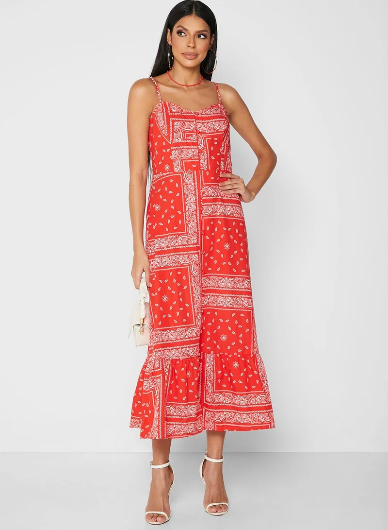 Never fully Dressed Cami Printed Dress