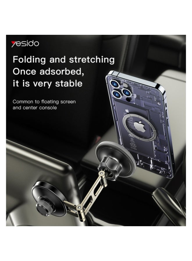 Yesido C199 Latest magsafe head magnetic Interior accessories car mount 12PCS N50 Phone Holder Private Mold. 12pcs N50 Magnets. Folding Design. Pasting Using. Magsafe Magnetic. Brand:Yesido - Image 2