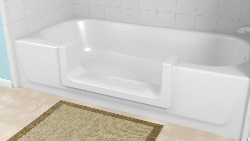 CleanCut Step Bathtub Accessibility Kit - Convert Existing Tub to Step-in Shower (White, Size Large) - Image 4