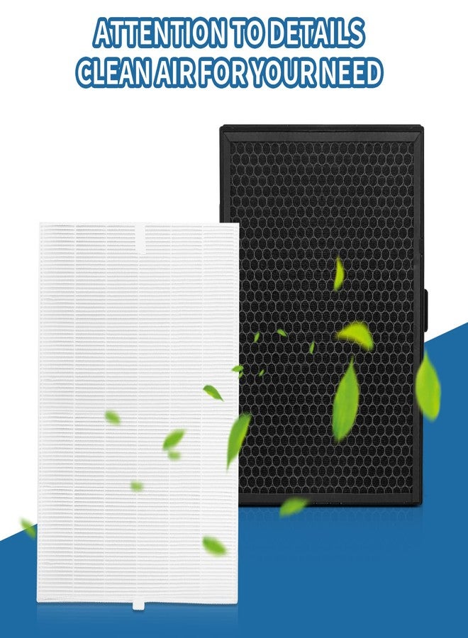 PETOX فلتر بديل رقم 114190 لأجهزة تنقية الهواء Winix 9500 و U300، فلتر 3 في 1 دقيق، فلتر HEPA حقيقي، وفلتر كربون نشط، أسود - Image 4