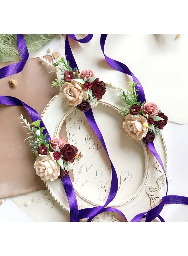 Neonix Ribbon Party Decoration Supplies, Purple Ribbon for Gift Bouquet Party Packaging, 3/8 Inch 25 Yards Thin Silk Weave Ribbon for Crafts, Hair, Balloons, Bows, Wedding, Childbirth, DIY Sewing - Image 5