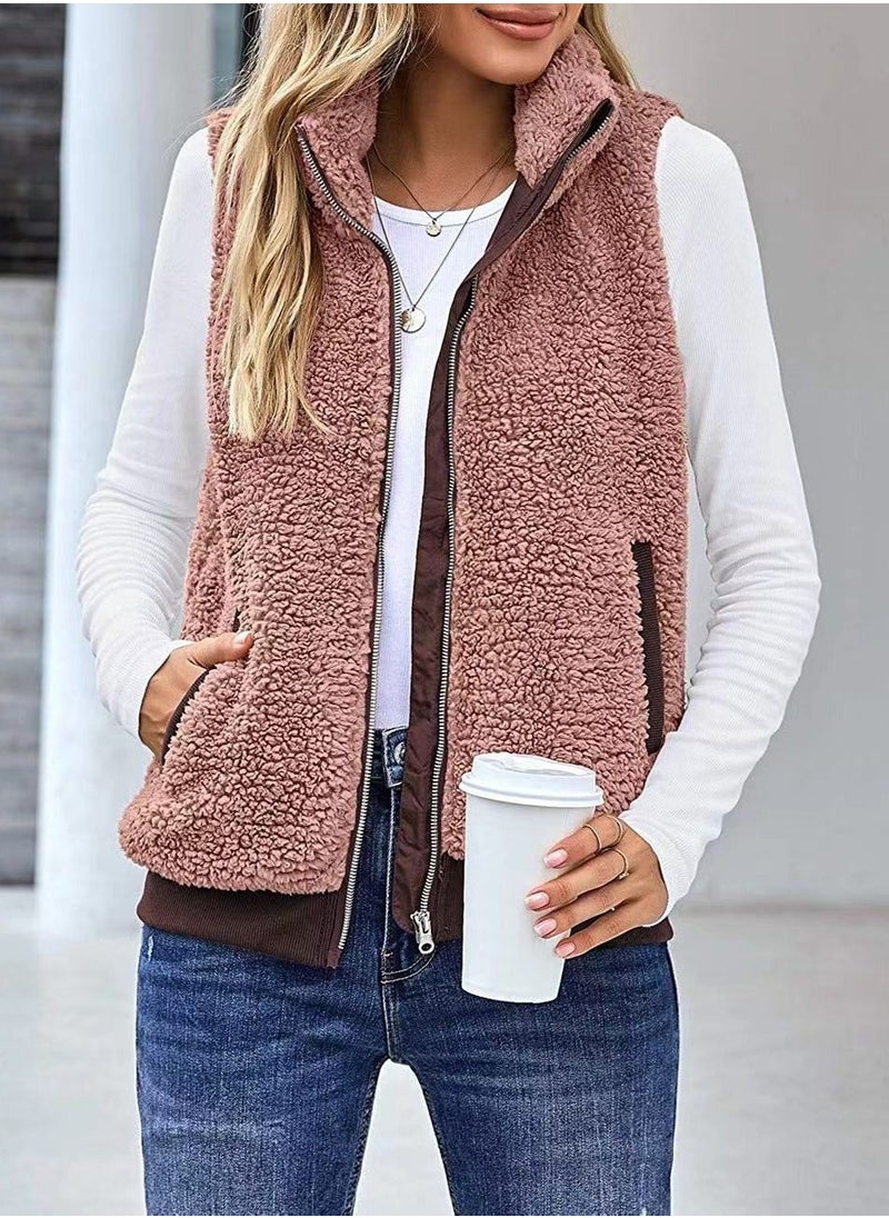 Loquat - Autumn Winter Ladies Fashion Warm Wool Vest - Image 1