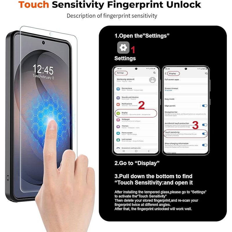 SUPFINE Magnetic for Samsung Galaxy S26 Ultra Case with Screen Protector, (Compatible with MagSafe)(Military Grade Drop Protection) Slim Translucent Shockproof Phone Case,Black - Image 4